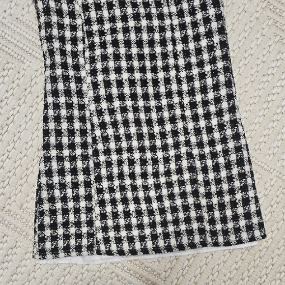 Rare Editions Black and White Plaid Kids Dress - Picture 4 of 11